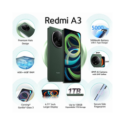 گوشی موبایل شیائومی مدل Redmi A3 دو سیم کارت ظرفیت 128 گیگابایت رم 4 گیگابایت