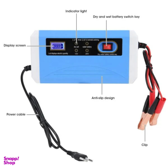 شارژر باتری خودرو مدل 12v-24v