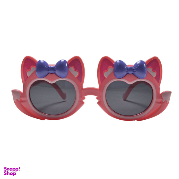 عینک آفتابی دخترانه مدل عروسکی گربه ای رنگ صورتی