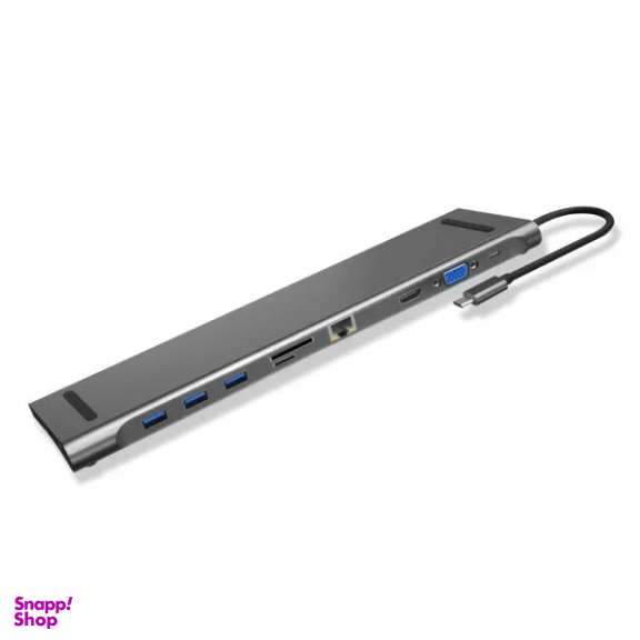 هاب Type-C جی سی پال مدل 10in1 Ultra Slim Dock JCP6204