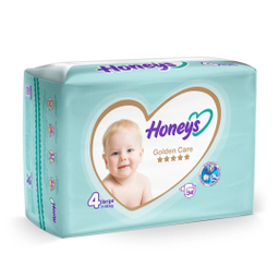 پوشک کودک هانیز سایز 4 بسته 34 عددی
