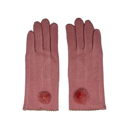 دستکش زنانه مدل پوم دار کد 8108