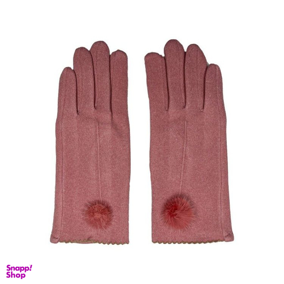 دستکش زنانه مدل پوم دار کد 8108