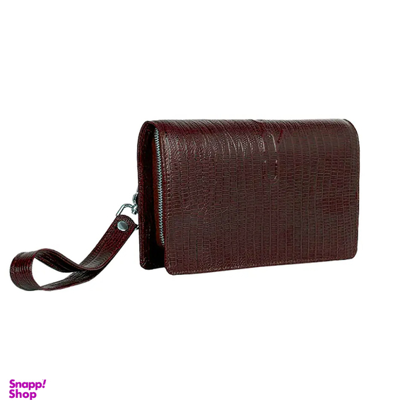 کیف پول چرم کروکو مدل سانوی