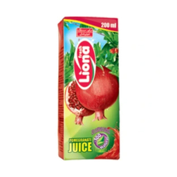 آبمیوه پاکتی لیونا با طعم انار حجم 200 میلی لیتر