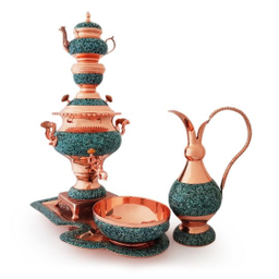 سرویس سماور فیروزه کوب آقاجانی