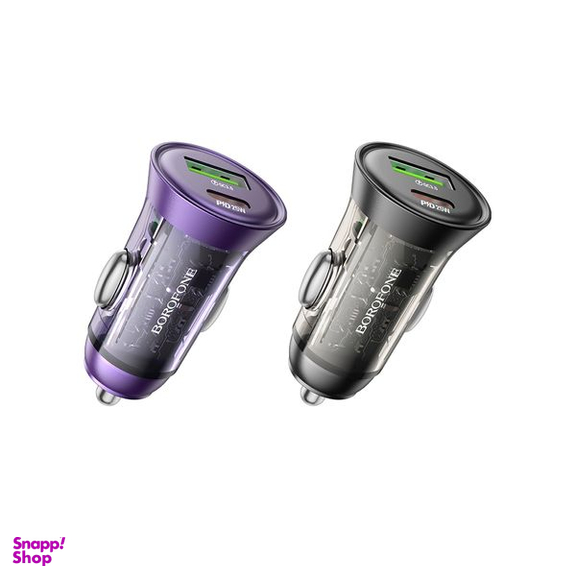 شارژر فندکی 25 وات بروفون مدل BZ26A PD+QC3.0