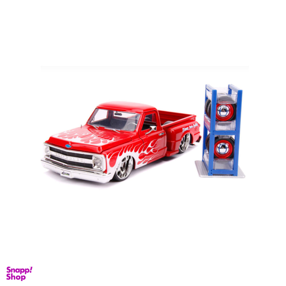 ماکت ماشین جادا مدل فلزی 1969 Chevrolet C10 Stepside with Tyre Rack
