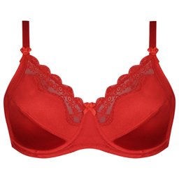 سوتین زنانه لین مدل فنردار کد 4680-606 رنگ قرمز