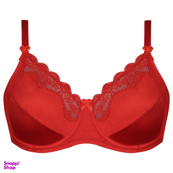 سوتین زنانه لین مدل فنردار کد 4680-606 رنگ قرمز