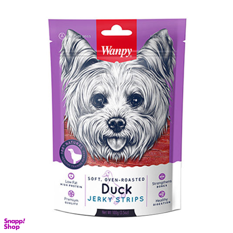 تشویقی سگ ونپی مدل Duck Jerky وزن 100 گرم