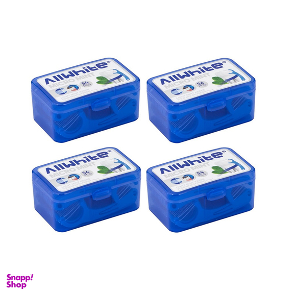 نخ دندان آل وایت مدل micro mint مجموعه 4 عددی