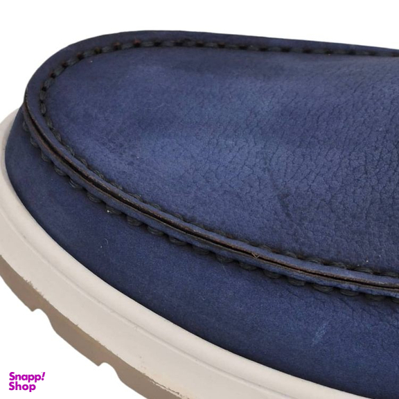 کفش طبی مردانه چرم ریباری مدل P1 رنگ آبی