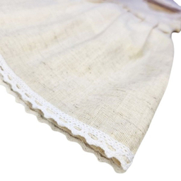 پیراهن مجلسی نوزادی کد 10048 رنگ کرم