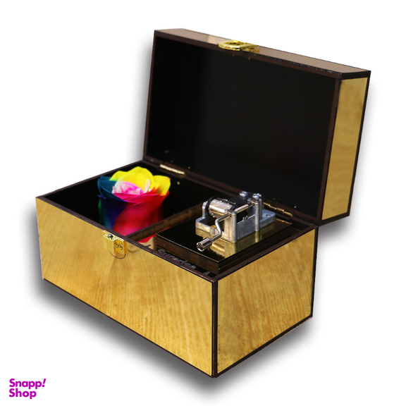 جعبه گل رز جاودان مدل موزیکال InfinityGold