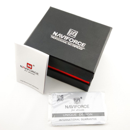 ساعت مچی عقربه ای مردانه نیوی فورس مدل تقویم دار بند جیر کد NF8023-S/GN