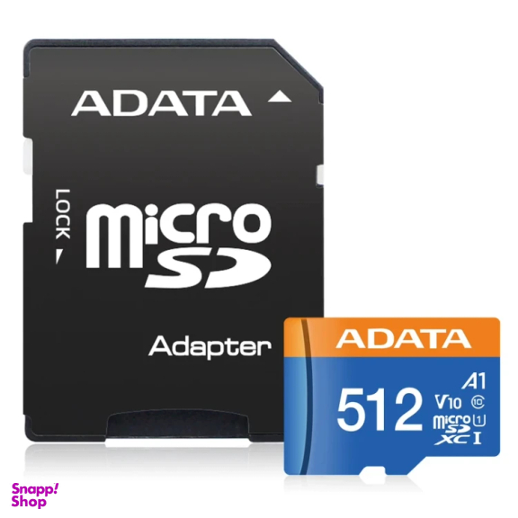 کارت حافظه‌ MicroSDXC ای دیتا مدل Premier کلاس 10 استاندارد UHS-I U1 سرعت 85 MBps ظرفیت 512 گیگابایت به همراه آداپتور