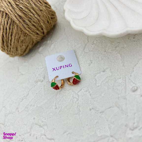 گوشواره زنانه ژوپینگ مدل توت فرنگی کد E5622