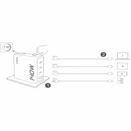 شارژر دیواری 140 وات انکر مدل B2697KZ1 (PD3.1) Zolo سه پین UK به همراه کابل U