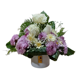 باکس گل طبیعی کد 20093 رنگ سفید