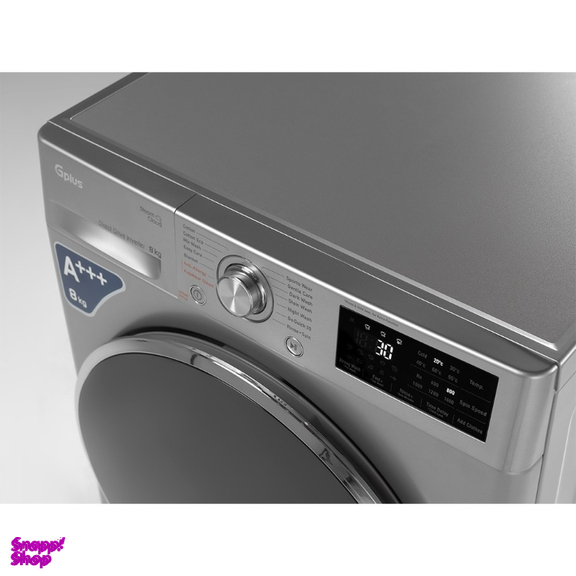 ماشین لباسشویی جی پلاس مدل GWM-R88S.KTN گنجایش 8 کیلوگرم