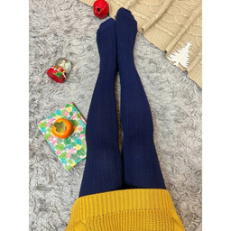 جوراب شلواری زنانه مدل گندمی رنگ سرمه ای