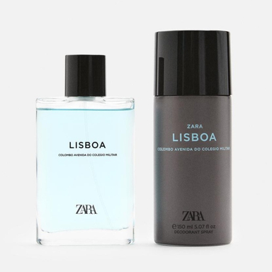 ست ادوپرفیوم و دئودورانت مردانه زارا مدل LISBOA