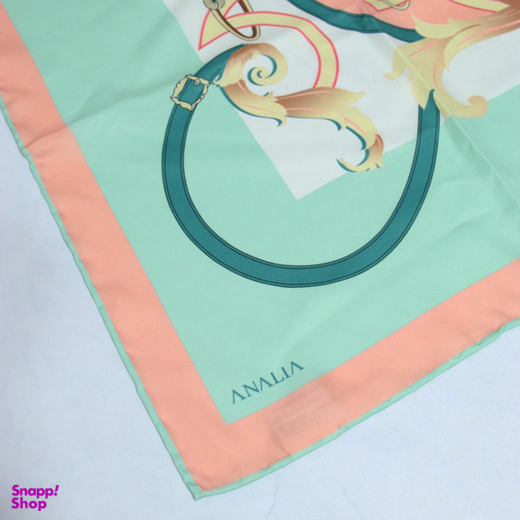 روسری زنانه آنالیا مدل ابریشم دور دست دوز کد 6057