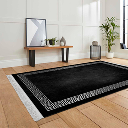 فرش ماشینی چاپی بدون تار و پود هانوکس مدل ورساچ ساده کد HAM.429.1