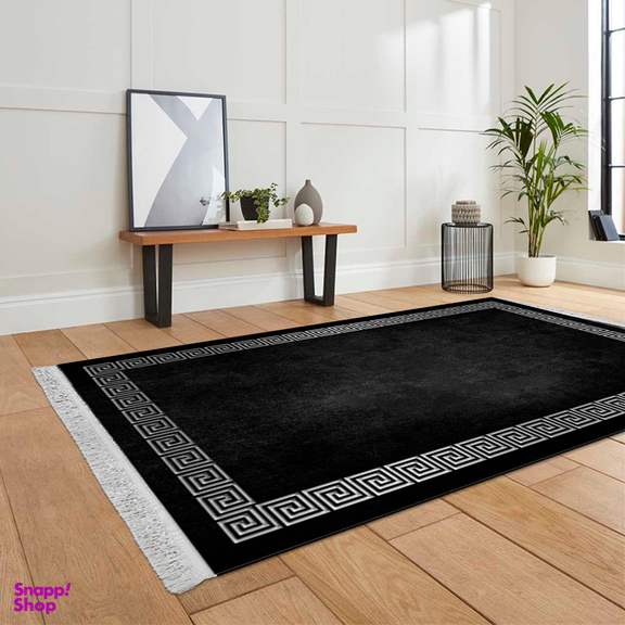 فرش ماشینی چاپی بدون تار و پود هانوکس مدل ورساچ ساده کد HAM.429.1