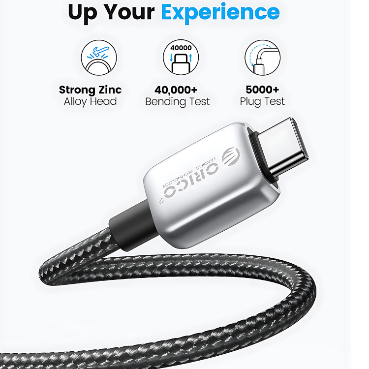 کابل 100 وات Type-C اوریکو مدل GQZB100 طول 1 متر