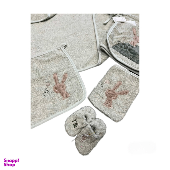 ست حوله کودک 5 تکه مادرکر مدل hello bunny کد 400
