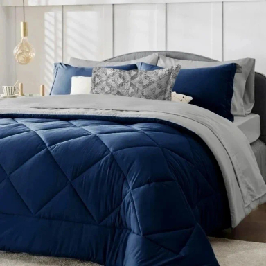 سرویس روتختی 7 تکه دو نفره نوپه هوم مدل P19 به همراه روبالشی طرح دار