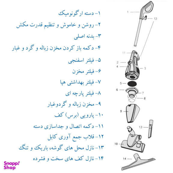 جاروبرقی فکر مدل Starky