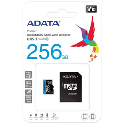 کارت حافظه microSDXC ای دیتا مدل Premier V10 A1 کلاس 10 استاندارد UHS-I سرعت 100MBps ظرفیت 256 گیگابایت