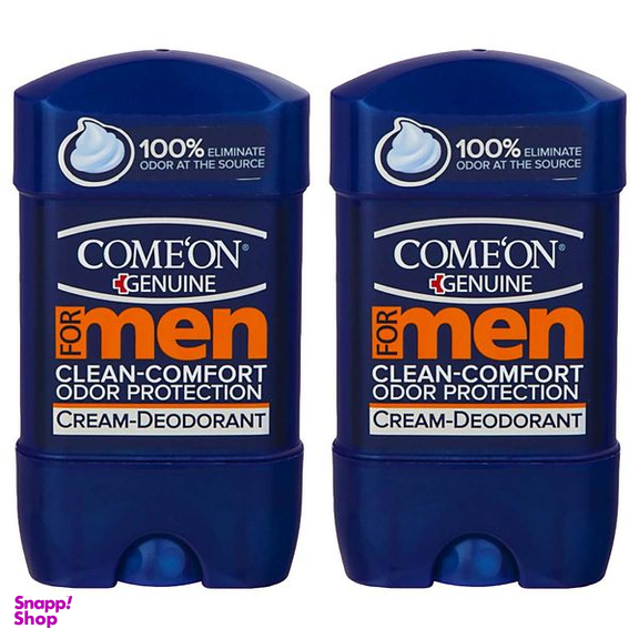 ژل شفاف ضد تعریق مردانه کامان مدل Clean Comfort حجم 75 میلی لیتر بسته 2 عددی