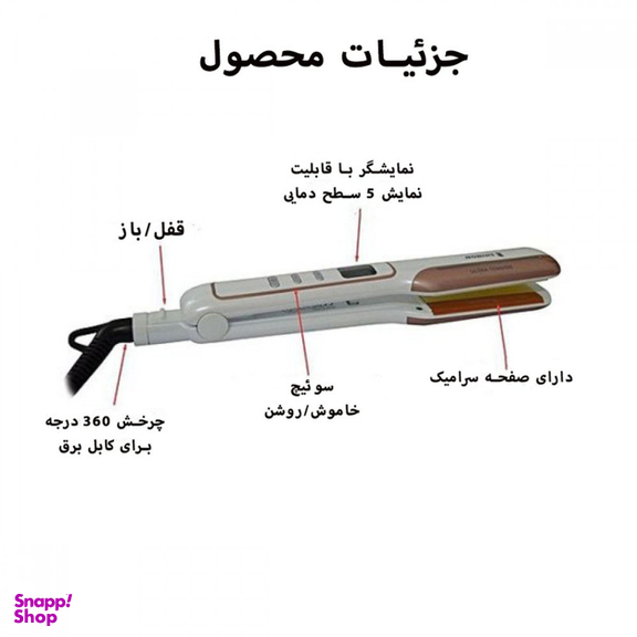اتو مو شینون مدل SH-8009LCD
