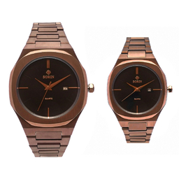 ست ساعت مچی عقربه ای زنانه و مردانه سورین مدل GL1182B-SC10C