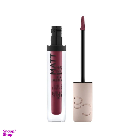 رژ لب مایع کاتریس مدل Matte Ink Pro شماره 100 رنگ قرمز تیره