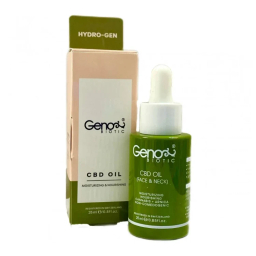 روغن رطوبت رسان صورت و گردن ژنوبایوتیک مدل CBD OIL حجم 25 میلی لیتر