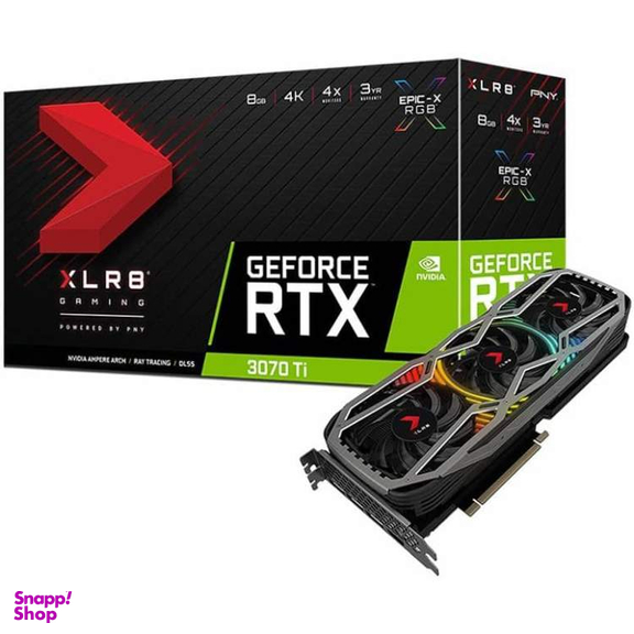 کارت گرافیک پی ان وای مدل GeForce RTX 3060 12GB XLR8 Gaming REVEL