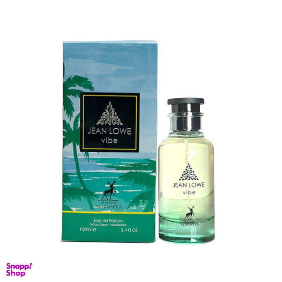 ادو پرفیوم الحمبرا مدل Jean lowe vibe رایحه خنک حجم ۱۰۰ میلی لیتر