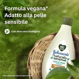 شامپو بدن کودک جانسون مدل Naturally Sensitive حجم 395 میلی لیتر