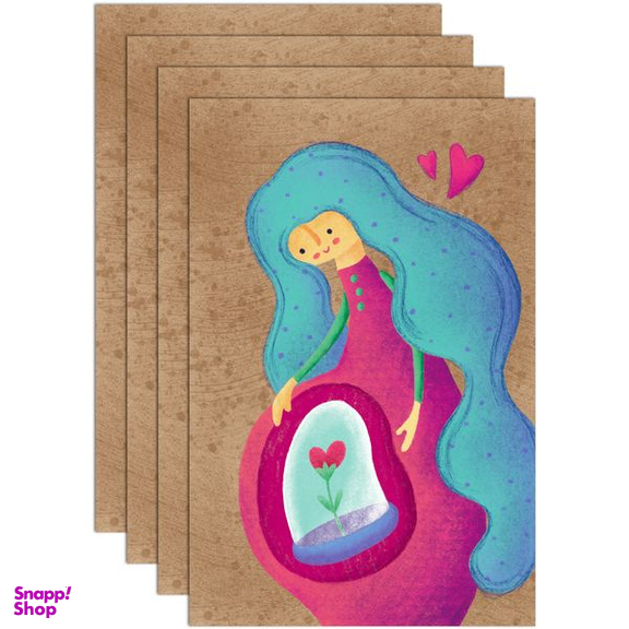 کارت پستال انتشارات سیبان مدل Postal Card-02 بسته 4 عددی