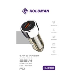 شارژر فندکی موبایل کلومن مدل K-C106 95W