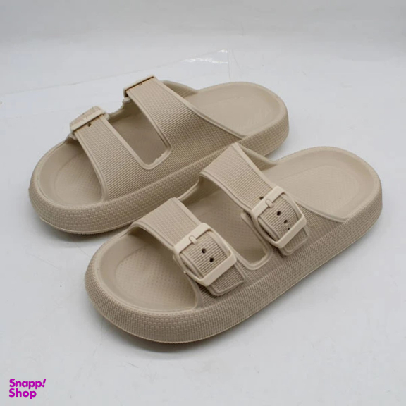 دمپایی سگکی زنانه و مردانه مدل کاسپین رنگ شیری