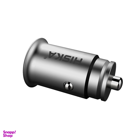 شارژر فندکی 18 وات هیسکا مدل HCC-308 به همراه کابل تبدیل USB-C