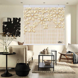 پرده زبرا زیو کد 3D1298 سایز 150x150 سانتی متر