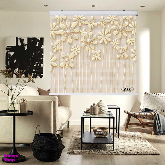 پرده زبرا زیو کد 3D1298 سایز 150x150 سانتی متر