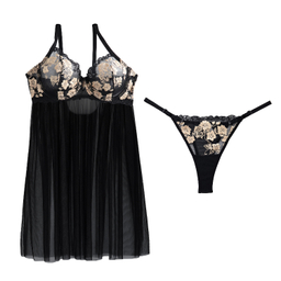 لباس خواب زنانه برتا مدل 2200MZ رنگ مشکی